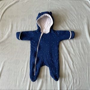 Baby MORI Organic Night Sky Snugsuit Pramsuit